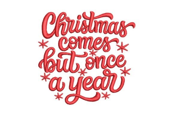 Christmas Comes but Once a Year Redwork Review