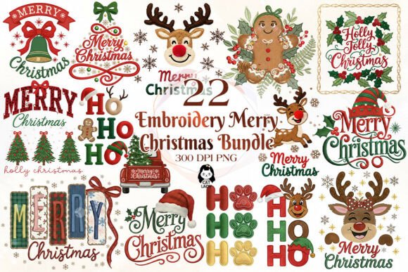 Embroidery Merry Christmas Sublimation Design Review