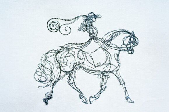 One Line Horse Embroidery Design Review
