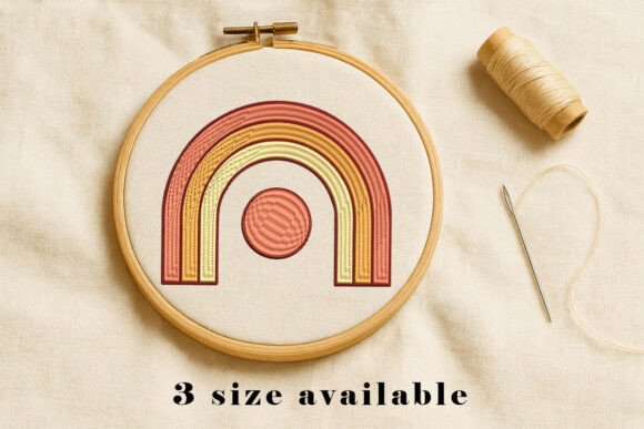 Retro Rainbow Embroidery Design: A Seasonal Seller’s Dream