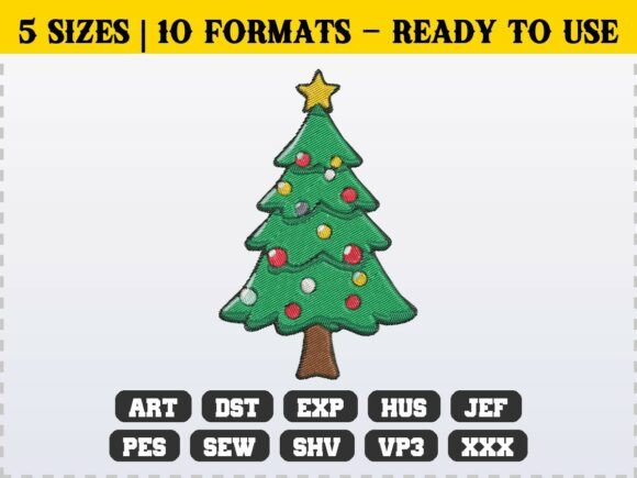 Reviewing Classic Winter Christmas Tree Embroidery