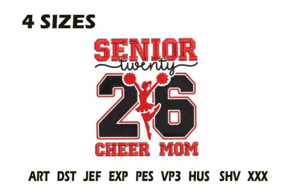 Senior 2026 Cheer Mom Embroidery