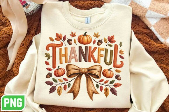 Thankful Thanksgiving Embroidery PNG Review for Craft Fair Sellers